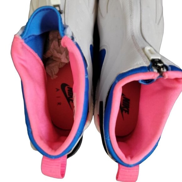 Nike Air Huarache Run Mid Sneakers White Blue Pink Shoe Women Size 10 - Picture 6 of 16